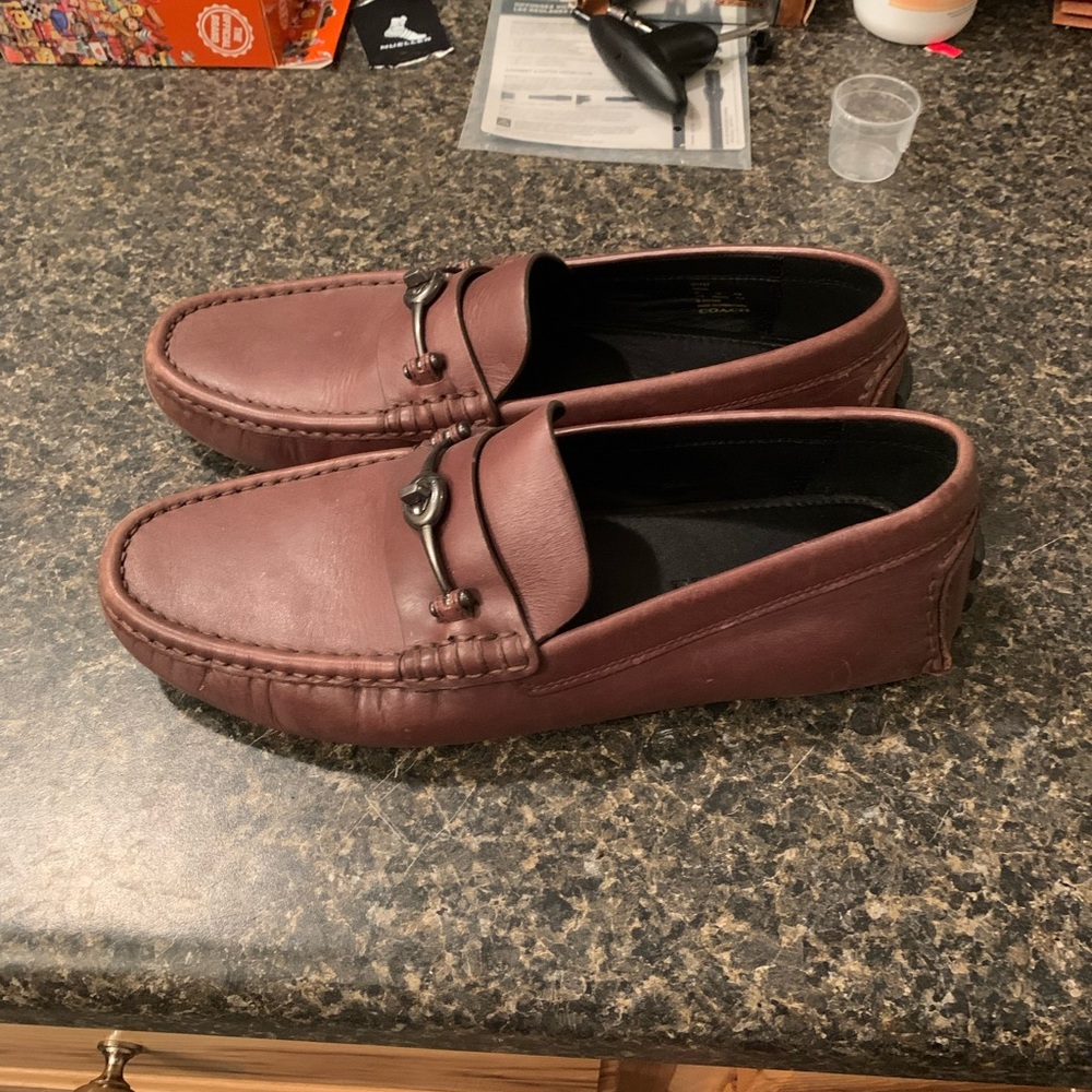 Coach Crosby turnlock driver loafers size 11D